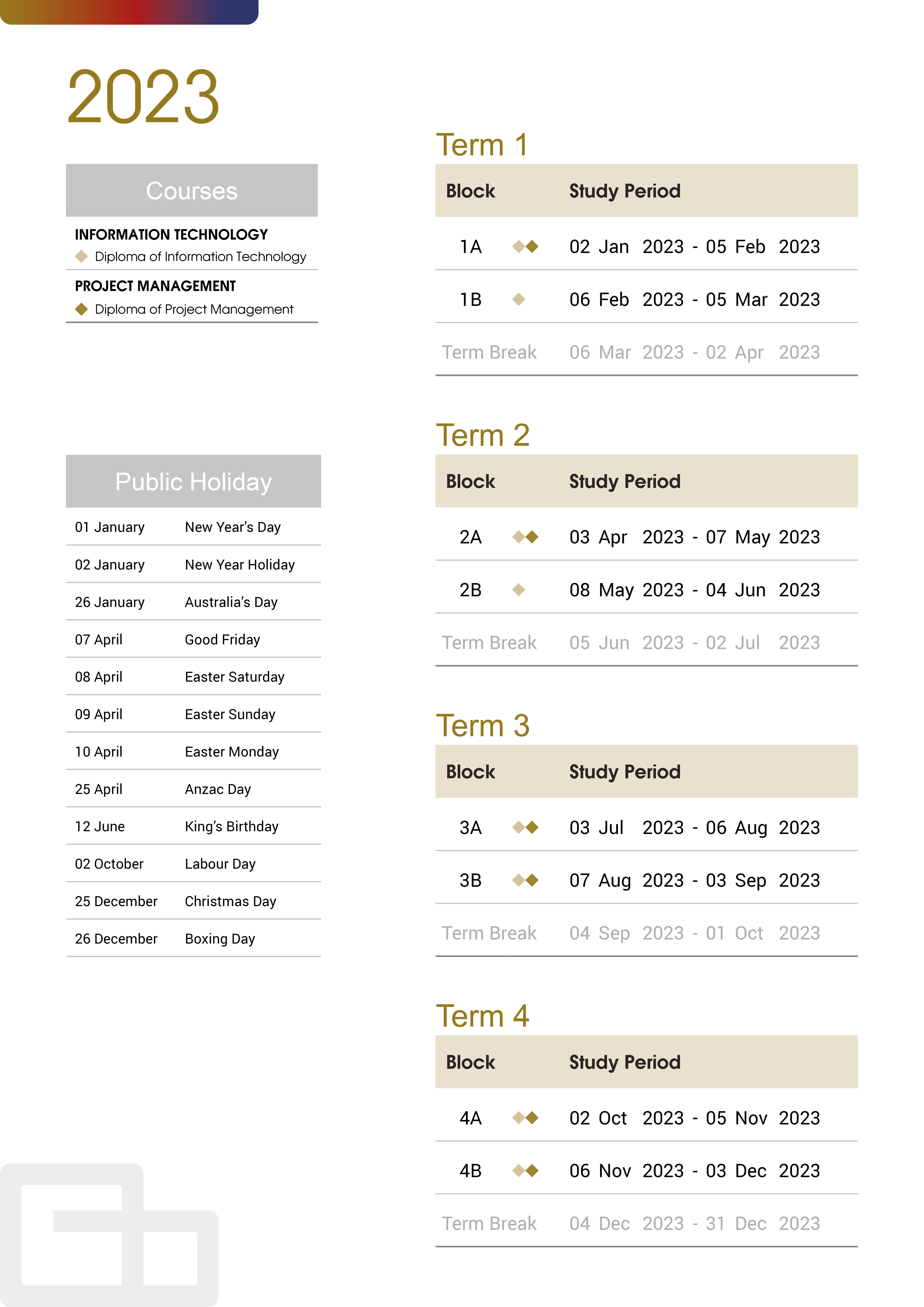 Academic Calendar – Eton College